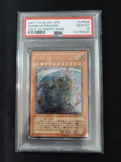 PSA 10 Rainbow Dragon Ultimate Rare Yugioh JP Crystal Beast GX Series - Image 1