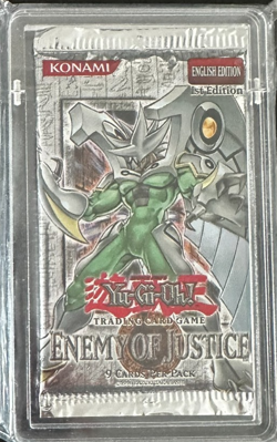 YuGiOh | Enemy of Justice | 1st Editon | Sealed | Pack - Image 1