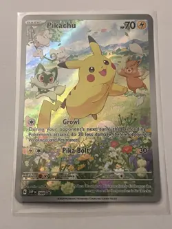 Pokemon Card TCG - Pikachu SVP 088 Black Star Promo Paldea Adventure Chest NM - Image 1