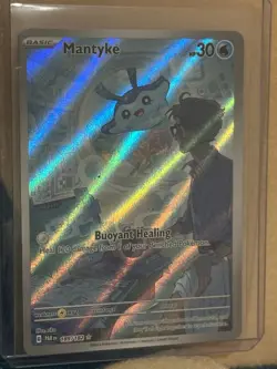 Pokemon TCG Mantyke Card 189/182 Sv04: Paradox Rift NM/Mint - Image 3