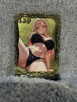 GODDESS STORY LSP #085/100 KITAGAWA MARIN GOLD METAL ANIME WAIFU CARD - Image 1