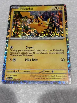Pikachu 006/015 - Holo - McDonald’s 2023 Pokemon Card - Image 1