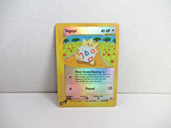 Togepi 114/147 2002 Aquapolis Set Pokemon Card Vintage WOTC Reverse Holo LP - Image 1