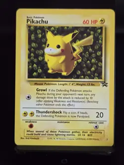 Pikachu Black Star Ivy Promo 1 MP/LP Pokemon Card - Image 1