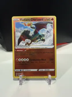 Pokemon TCG Radiant Charizard Crown Zenith Holo Card 020/159 NM condition - Image 1