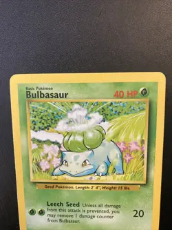 Bulbasaur 44/102 Base Set Unlimited Pokemon Card - Image 2