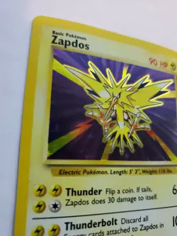 Zapdos Base Set Holo Pokemon Card WOTC NM - Image 2