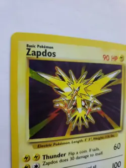 Zapdos Base Set Holo Pokemon Card WOTC NM - Image 3