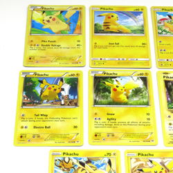 Pokemon TCG Pikachu Lot of 8 Cards Common Collection Mixed Sets & Conditions - Image 4