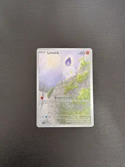 Litwick 101/086 Illustration Rare White Flare 2025 Pokemon TCG Card English - Image 1
