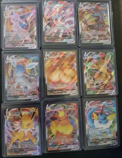 Eeveelution Vmax 9 Card Complete Set Pokemon Evolving Skies NM Umbreon Eevee - Image 1
