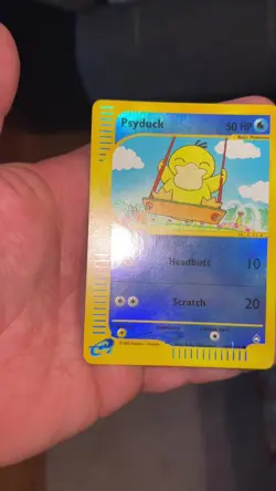 Psyduck Reverse Holo - 104/147 Aquapolis Pokemon Card - 2003 (NM) - Image 2