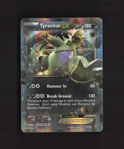 Tyranitar EX 42/98 XY Ancient Origins Ultra Rare Holo Pokemon Card LP - Image 1