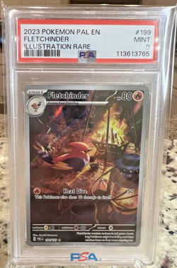 Pokemon TCG Fletchinder Card 199/193 Sv02: Paldea Evolved PSA 9 - Image 1