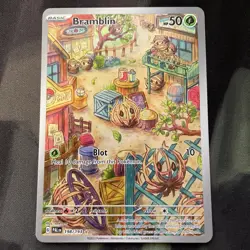 Bramblin 198/193 Pokemon Card Paldea Evolved Holo Illustration Rare Grass Type - Image 1