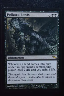 Magic The Gathering MTG POLLUTED BONDS Shadowmoor LP Lightly Played - Image 1