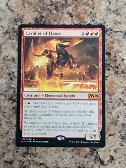 Cavalier of Flame #125 (NM) Core Set 2020 M20 Magic MTG Unplayed - Image 1