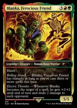 Near Mint x 1 Blanka, Ferocious Friend Secret Lair Drop Series MTG Non-foil - Image 1