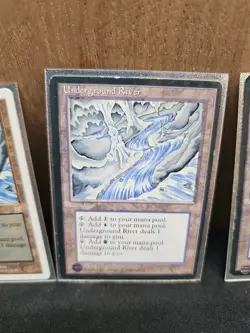 MTG Underground River MP Ice Age 1995 Magic the Gathering x3 Check Photos! - Image 3