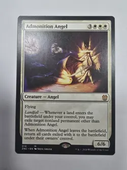 Admonition Angel Commander: Zendikar Rising Regular Magic The Gathering - Image 1