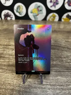 Ponder (Borderless) (Foil) 0013 (M) MTG Marvel's Spider-Man Eternal-Legal (MAR) - Image 1