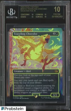 MTG Final Fantasy #0551a Traveling Chocobo Noen Ink Yellow BGS 10 BLACK LABEL - Image 1