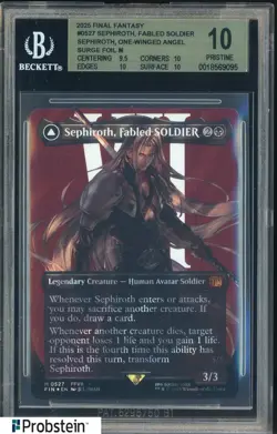 2025 MTG Final Fantasy EN Borderless Surge Foil #0527 Sephiroth BGS 10 PRISTINE - Image 1