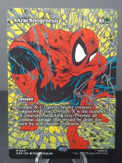 0031 Arachnogenesis Borderless Magic The Gathering Spider-Man - Image 1