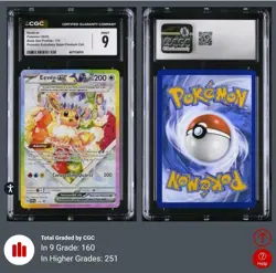 Pokemon Eevee Ex SVP 174 SPC Prismatic Evolutions Premium Graded CGC 10 - Image 1