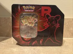 Destined Rivals Team Rocket Tin (Persian ex) - Sealed New - Pokemon TCG - Image 1