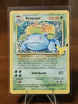 Venusaur Holo 15/102 Celebrations Classic Collection Pokemon 2021 NM - Image 1