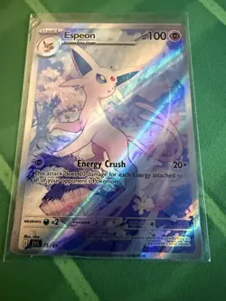 Pokemon Pocket TCG Espeon 76/69 Eevee Grove Holographic Illustration Rare - Image 1