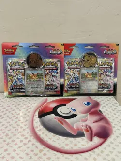 NEW- Pokemon Prismatic Evolutions 2 Pack Blister Lot-Eevee Promo- Factory Sealed - Image 1