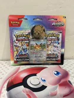 NEW- Pokemon Prismatic Evolutions 2 Pack Blister Lot-Eevee Promo- Factory Sealed - Image 2