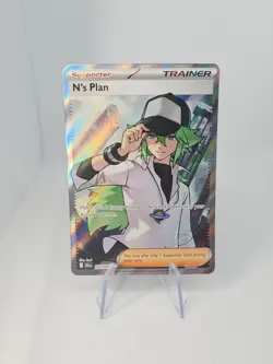 N's Plan Full Art Black Bolt White Flare 163/086 Near Mint Pokemon TCG - Image 1