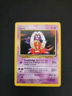 Pokemon TCG Jynx Base Set 31/102 Unlimited Regular Shadowless Uncommon MP - Image 1
