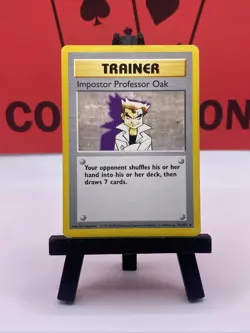 Impostor Professor Oak 73/102 Shadowless Base Set Pokemon TCG 1999 MP - Image 2