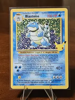 2021 Pokemon BLASTOISE #2/102 Celebrations Classic Collection Holo Rare ENG (B) - Image 1