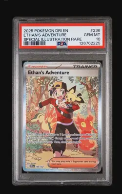 2025 Destined Rivals Ethan's Adventure DR 236/182 PSA 10 Pokemon - Image 2