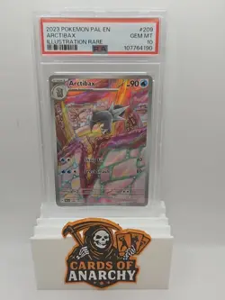 ARCTIBAX 2023 POKEMON 209/193 Sv02: Paldea Evolved ILLUSTRATION RARE HOLO PSA10 - Image 1