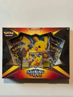Pokemon TCG: Shining Fates Pikachu V Collection Box: NEW FACTORY SEALED - Image 1