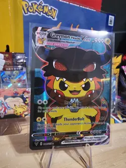 Pikachu - Greymon Poncho - Pokemon Fan Art Cosplay - VCOS - One Piece - Image 2