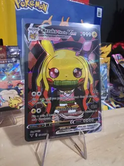 Pikachu - Nezuko Poncho - Pokemon Fan Art Cosplay - VCOS - Demon Slayer - Image 2