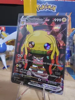 Pikachu - Nezuko Poncho - Pokemon Fan Art Cosplay - VCOS - Demon Slayer - Image 3