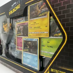 Pokemon TCG Detective Pikachu On The Case Figure Collection Box Factory Sealed - Image 5