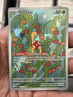Pokemon TCG Shuckle Illustration Rare Holo Mega Evolution 136/132 NM pack fresh - Image 1