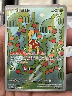 Pokemon TCG Shuckle Illustration Rare Holo Mega Evolution 136/132 NM pack fresh - Image 4