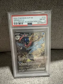 2024 POKEMON SVP SPECIAL ILLUSTRATION COLLECTION PROMO #132 GRENINJA EX PSA 8 - Image 1