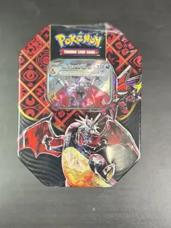 Pokemon TCG Scarlet & Violet Paldean Fates Charizard Tin Factory Sealed - Image 1