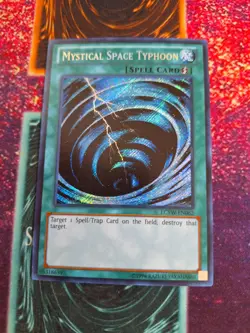 Yu-Gi-Oh! Mystical Space Typhoon LCYW-EN062 Secret Rare Unlimited Near Mint - Image 1